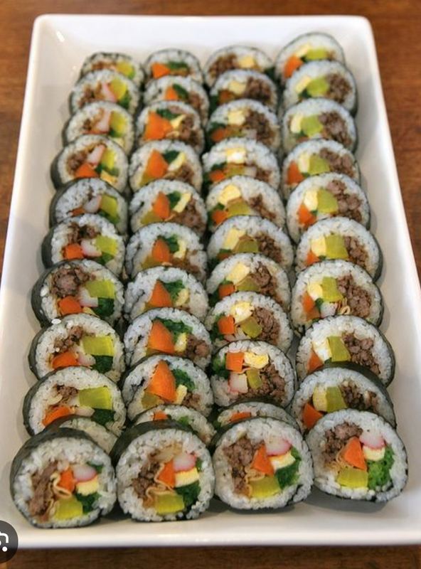 Kimbap Tray catering tray from Son of Egg