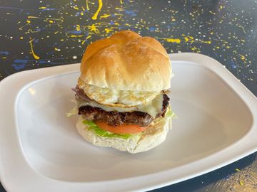 S.O.E. Bulgogi Burger at Son of Egg