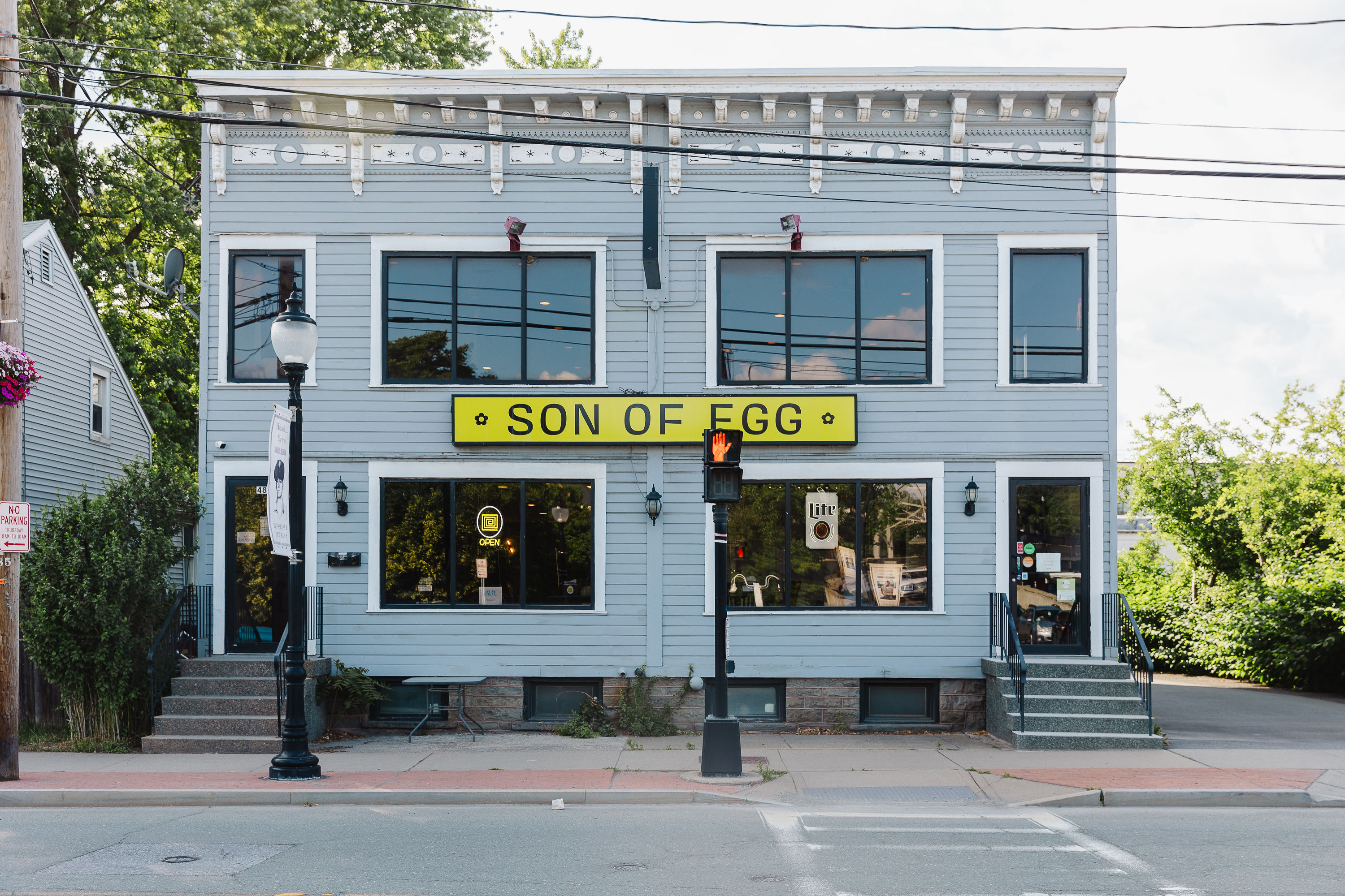 Son of Egg restaurant storefront at 483 Broadway, Rensselaer NY